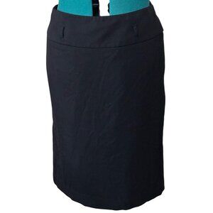 Women's Apt. 9 Brand Straight & Pencil Black Skirt Polyester Blend Size 8